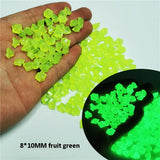 300/500 Pcs Garden Decoration Pebbles Luminous Stone Glow