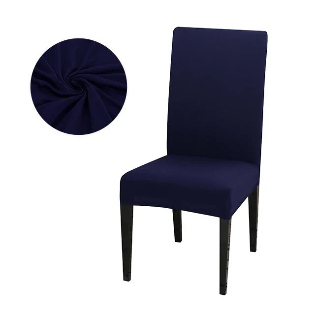 Elastic solid color Chair Cover Home Spandex Stretch