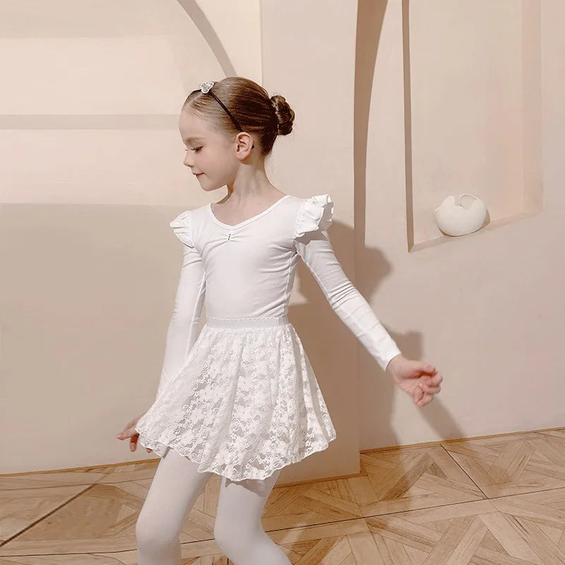 Girls Ballet Tutu Leotard Criss Cross Strap Back