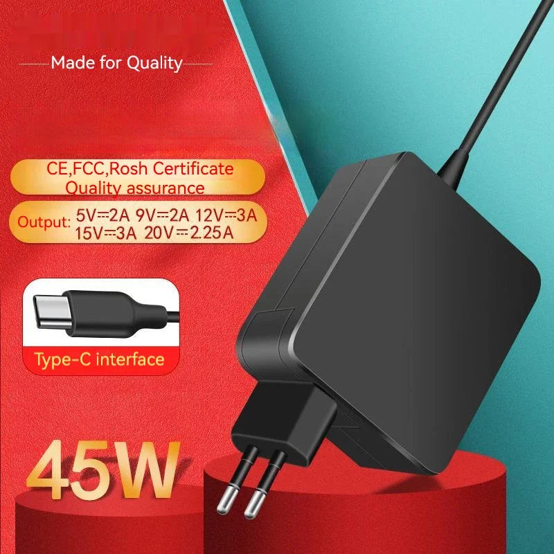 20V 2.25A 45W Type-C Laptop AC Adapter Charger