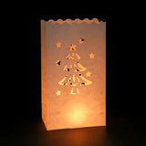 10Pcs Romantic Hollow Luminary Lantern Candle Paper Bag