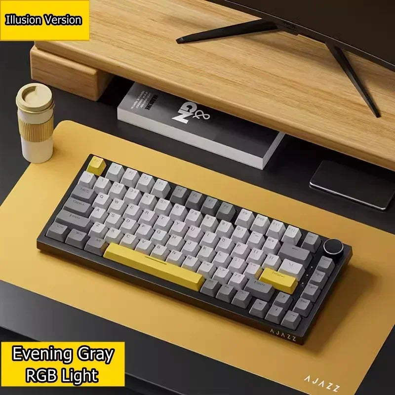 Ajazz AK820 Mechanical Keyboard Customized Soft Gasket Structure