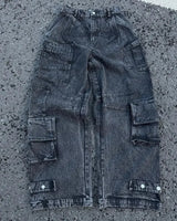 Y2K Fashion Baggy Jeans Denim Cargo Pants Womens