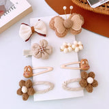 Wool Baby Girl Hairpins Princess Bows Kids Hair