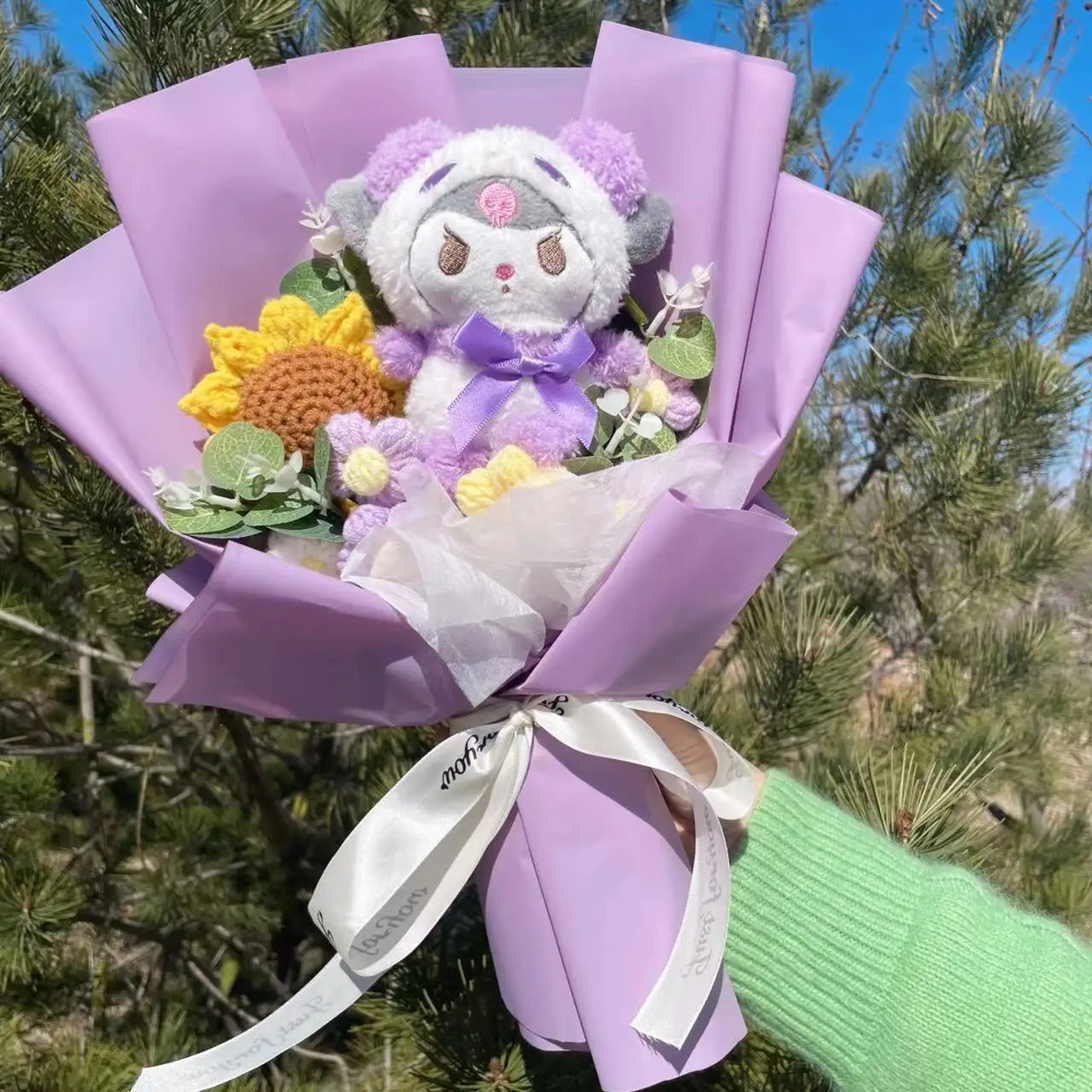 Kawaii Hello Kitty Cat Plush Dolls Rose Soap