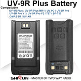 Baofeng UV-9R Battery USB C Charge 4800mAh Li-ion