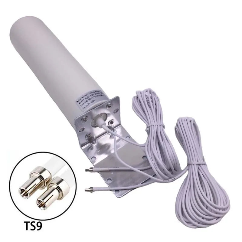 Outdoor Barrel 4g LTE antenna Dual Cable Mobile