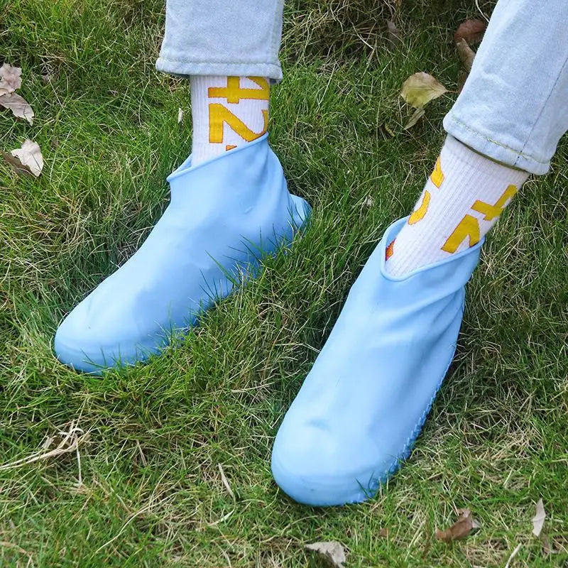 1Pair Waterproof Silicone Shoe Cover Nonslip Wearresistant Unisex