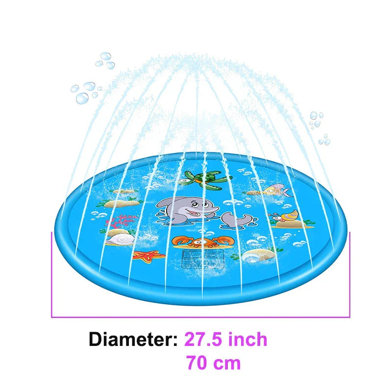 Children Play Water Mat Summer Beach Sprinkler Inflatable