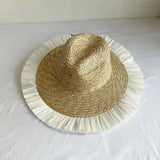 Large Eaves Beach Sunhat Woven Straw Hat Summer