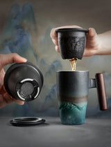 Creative Retro Mug Ceramic Large Tea Cup Coffee