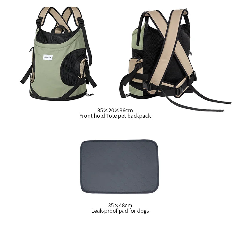 Puppy Kitten Travel Chest Sling Bag Pet Front