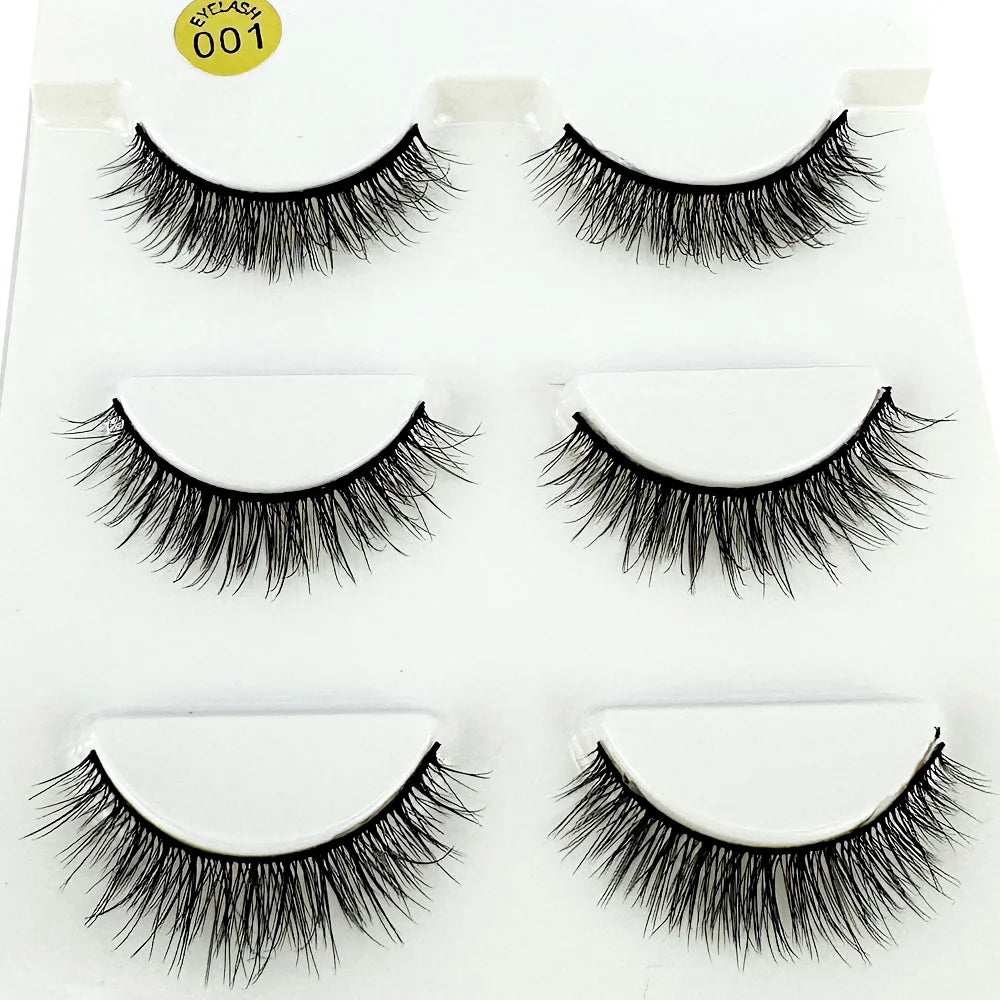 30Pairs Faux 3D Mink Eyelashes Hair Soft False