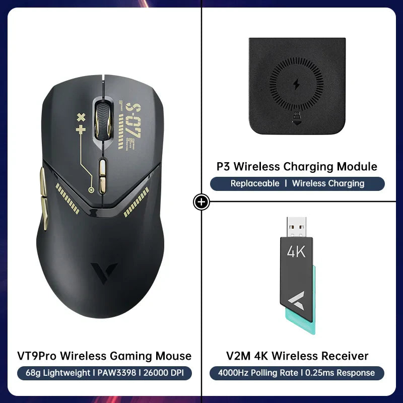 Rapoo VT9PRO Wireless Gaming Mouse Esports Grade 68g