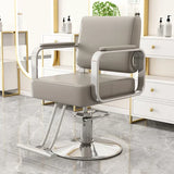 Gold Salon Beauty Barber Chair Luxury Personalized Lifter