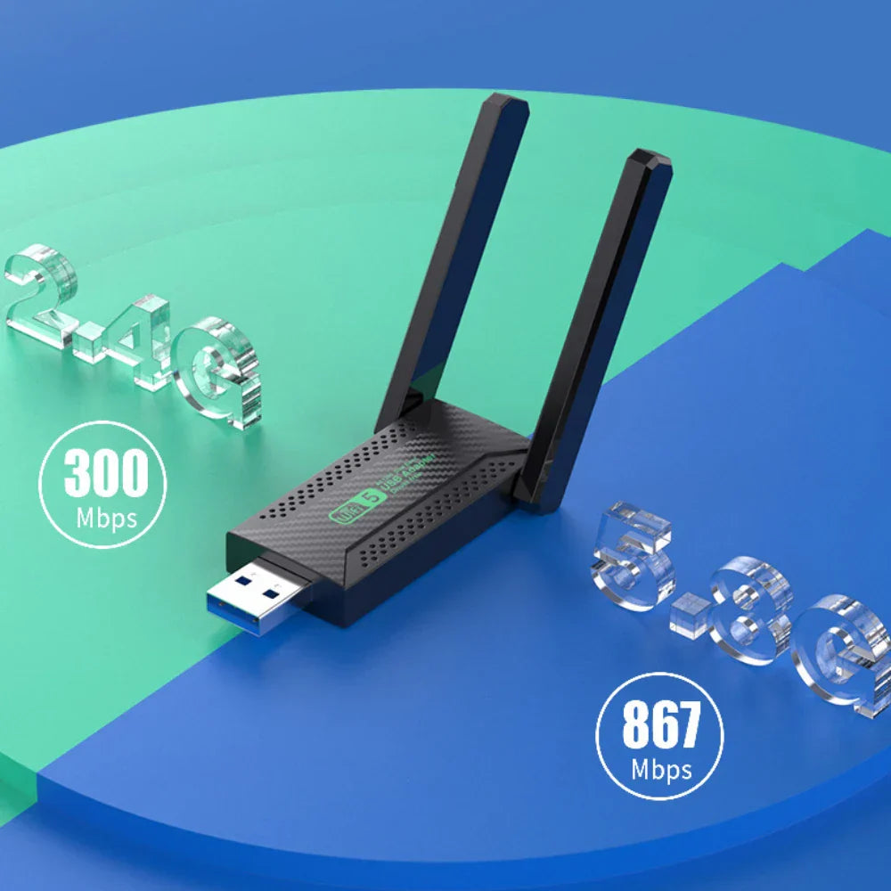 EATPOW Wifi Adapter Dual Band 2.4GHz 5GHz Wifi