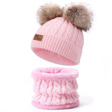 Baby Warm Winter Hats Scarf Gloves 3pcs Set