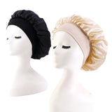 New 2 Pieces Silky Sleep Cap Women's Satin