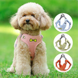 Dog Harness Dog Leash Reflective Puppy Harness Collar