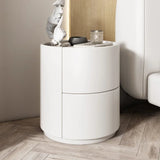 Italian Luxury Nightstands Minimalist Round Nordic Organizers Side