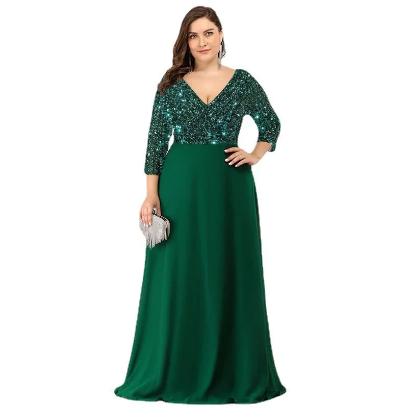 Plus Size Dresses for Women 2023 Elegant Sequin