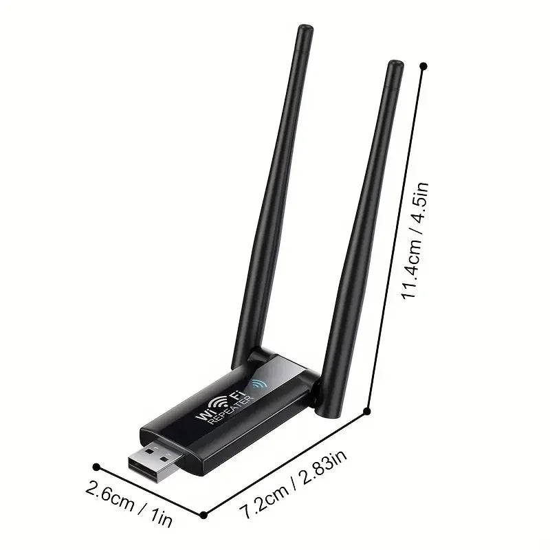 USB Wifi Repeater 300M Wi-Fi Signal Booster 2.4G