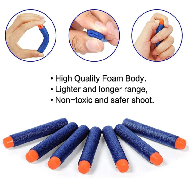 7.2cm 50/100pcs For Nerf Soft Bullets Darts Round