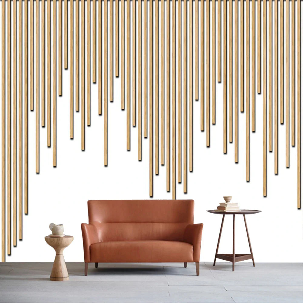 custom papel de parede 3D Wood grain Wall