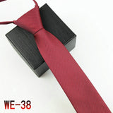New Suit Business Zipper Tie for Man 48*7cm