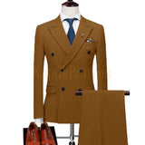 Mens Double Breasted Suits Terno Masculino Slim Fit