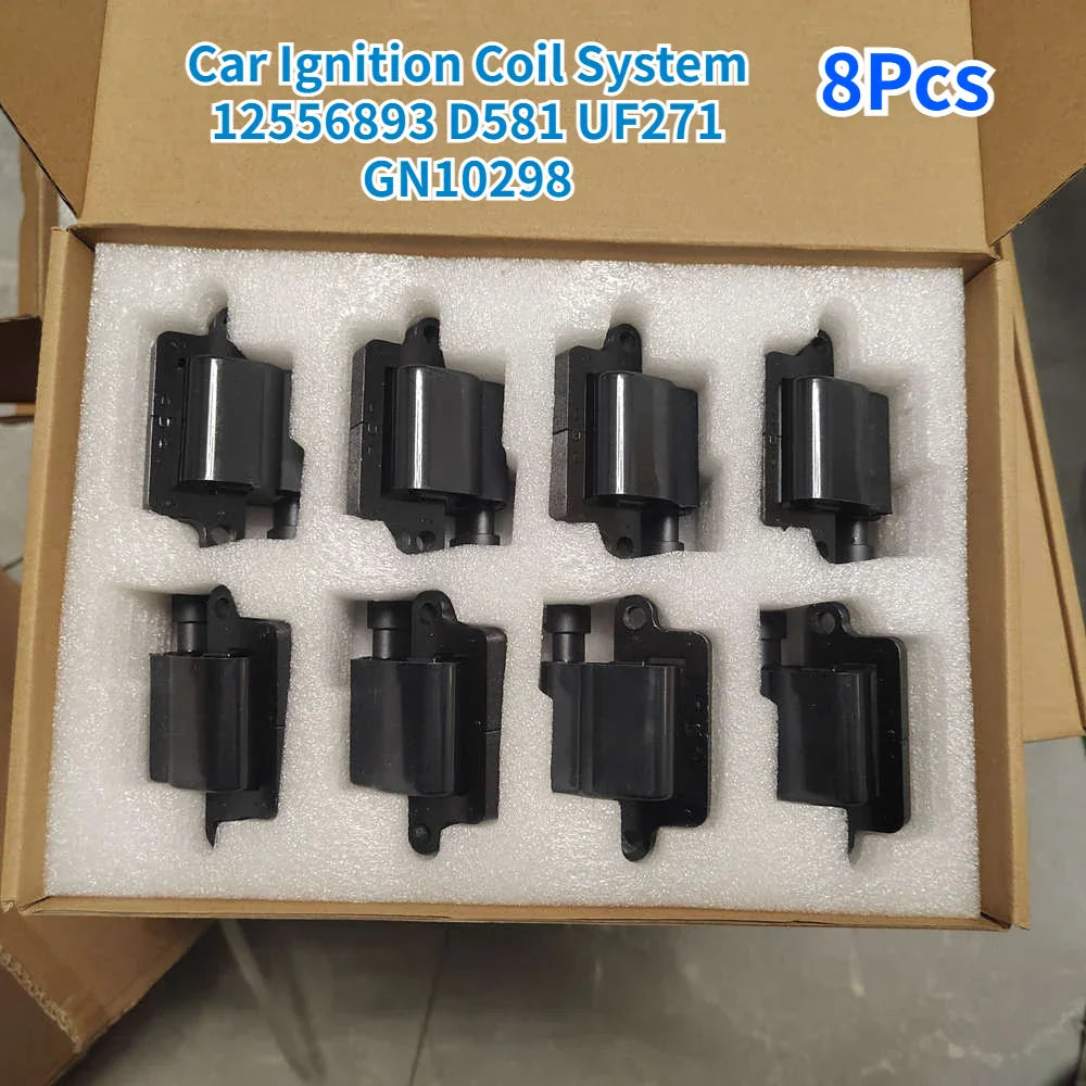 8Pcs Car Ignition Coil System 12556893 D581 UF271