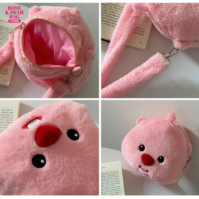 Kawaii Loopy Plush Bag Cute Soft Plush Handbag