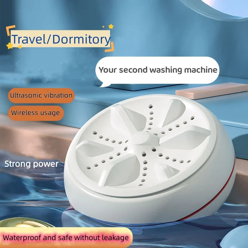 Mini Washing Machine USB Rotating Turbine Portable Washing