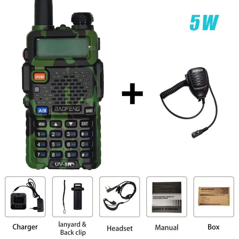 BAOFENG Original UV-5R Camouflage Walkie Talkie BF-UV5R Portable