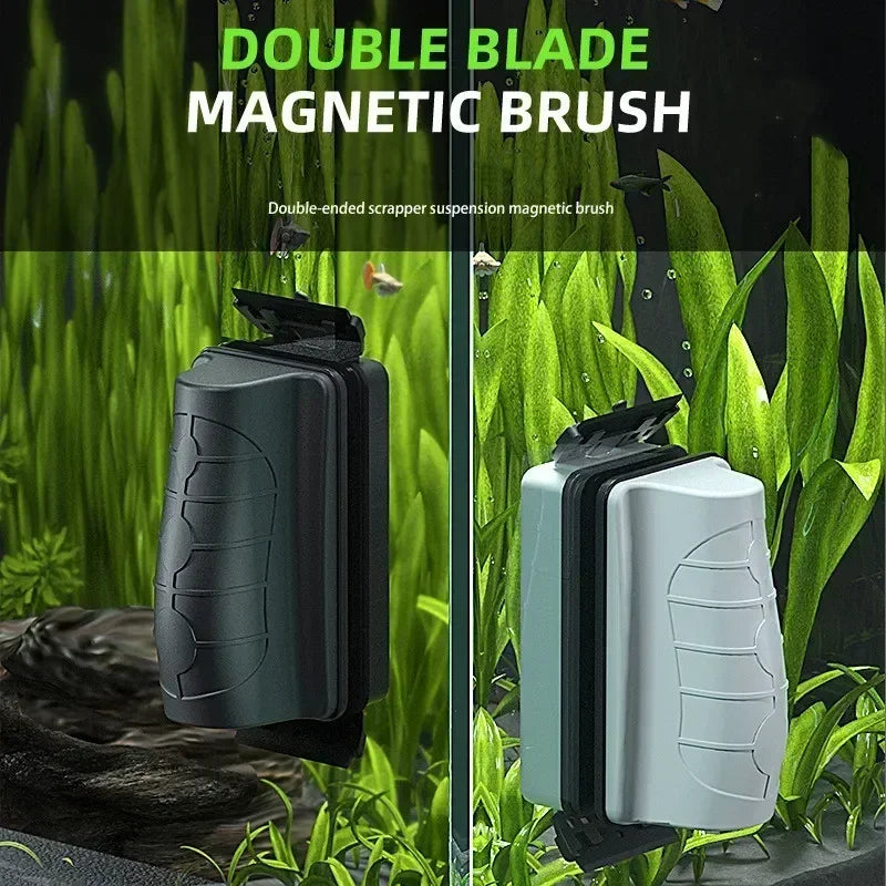 New Magnetic Aquarium Fish Tank Brushes Floating Clean
