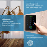 Tuya WIFI Fingerprint Access Control Kits Security Protection