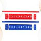 2pcs Durable Blue Red Plastic Scoring Units Counters