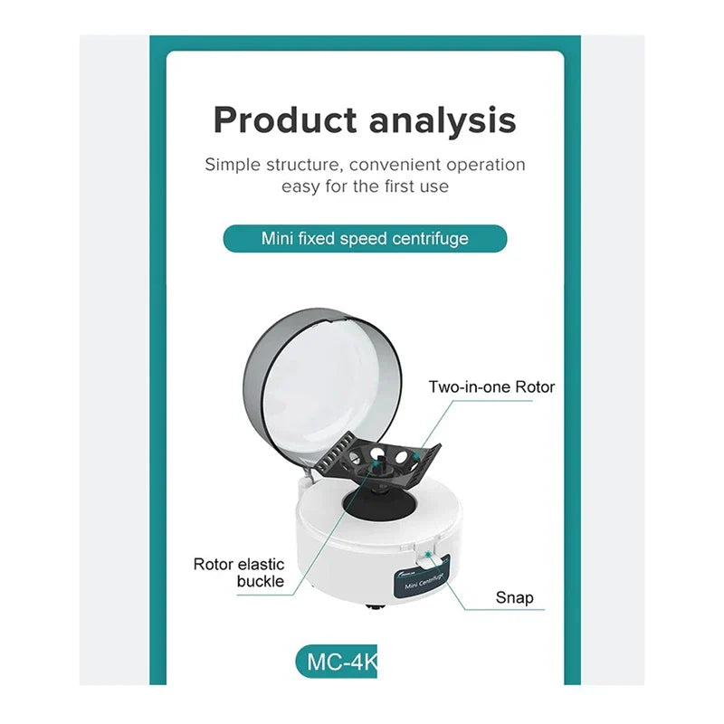 JOANLAB Laboratory Centrifuge Digital Plasma Mini Centrifuge For