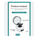 JOANLAB Laboratory Centrifuge Digital Plasma Mini Centrifuge For