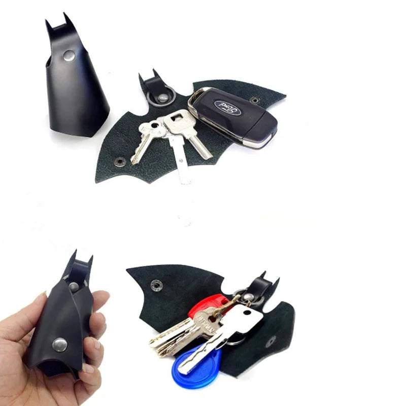 Anime Figure Batman Leather Key Chain Bruce Wayne