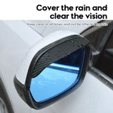 2Pcs Car Side Mirror Rain Guard Covers