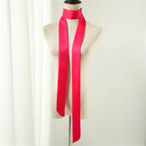 Long Silk Skinny Scarf Women Neck Hair Band