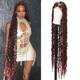 Kaylss 48" Full Double Lace Knotless Locs Braided