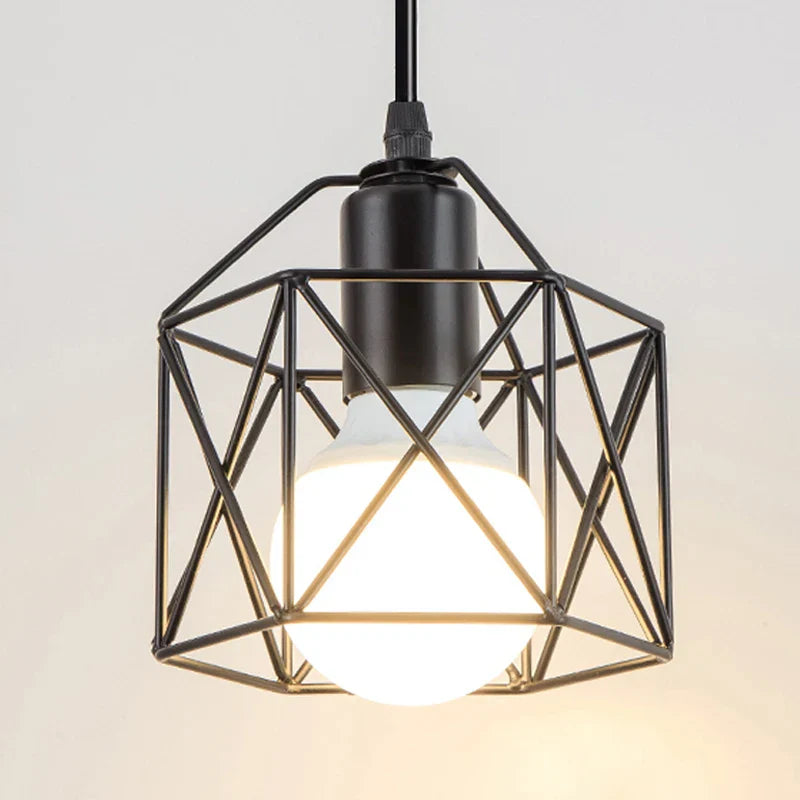 Pendant Lights E27 Hanging Lamp Iron Body Indoor