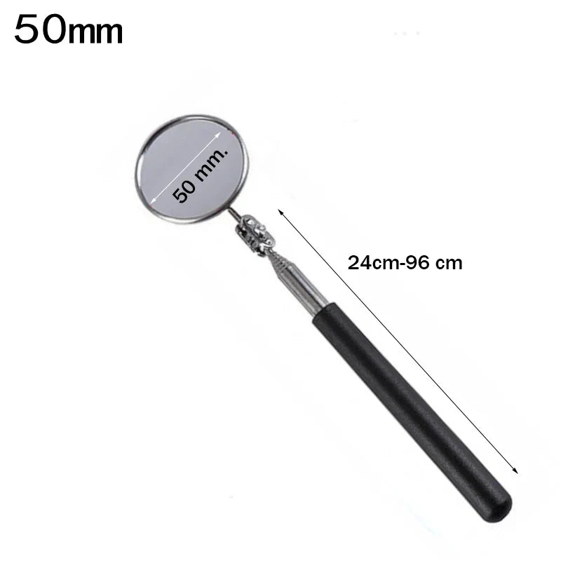 360° Telescoping Inspection Mirror with LED Light