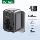 UGREEN 30W GaN PD Charger With AC Outlets