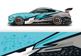 Colorful Stitching Full Body Racing RV Graphic Decals Vinyl Wrap Camo Custom Size Color Changing DIY Car Full Wrap 300*60cm