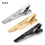 Personalized Engraved Tie ClipCufflinks for Men Customized DIY