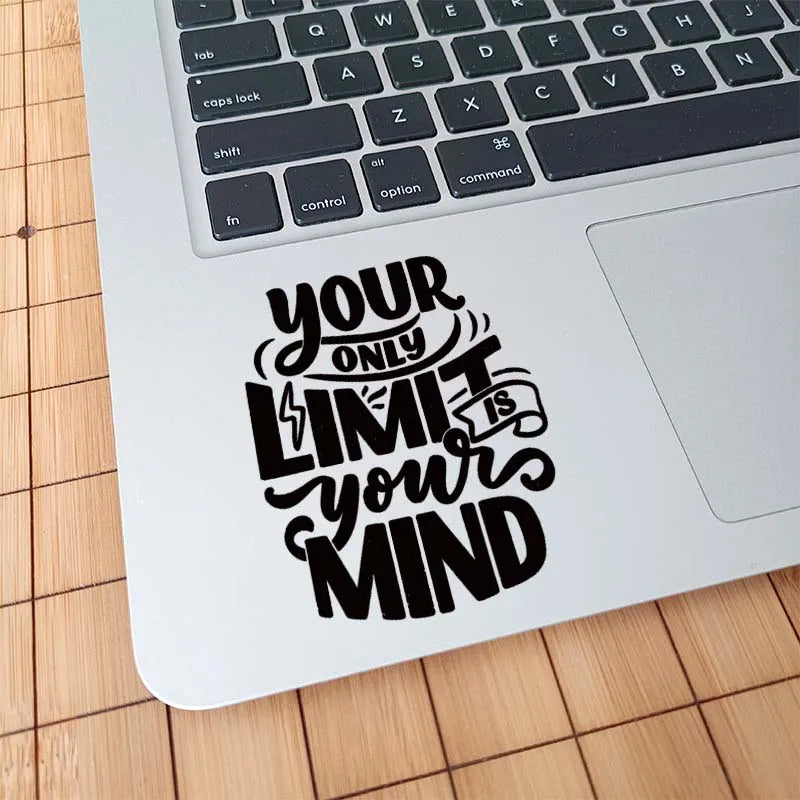 YOUR LIMIT Art Quote Vinyl Trackpad Laptop Sticker