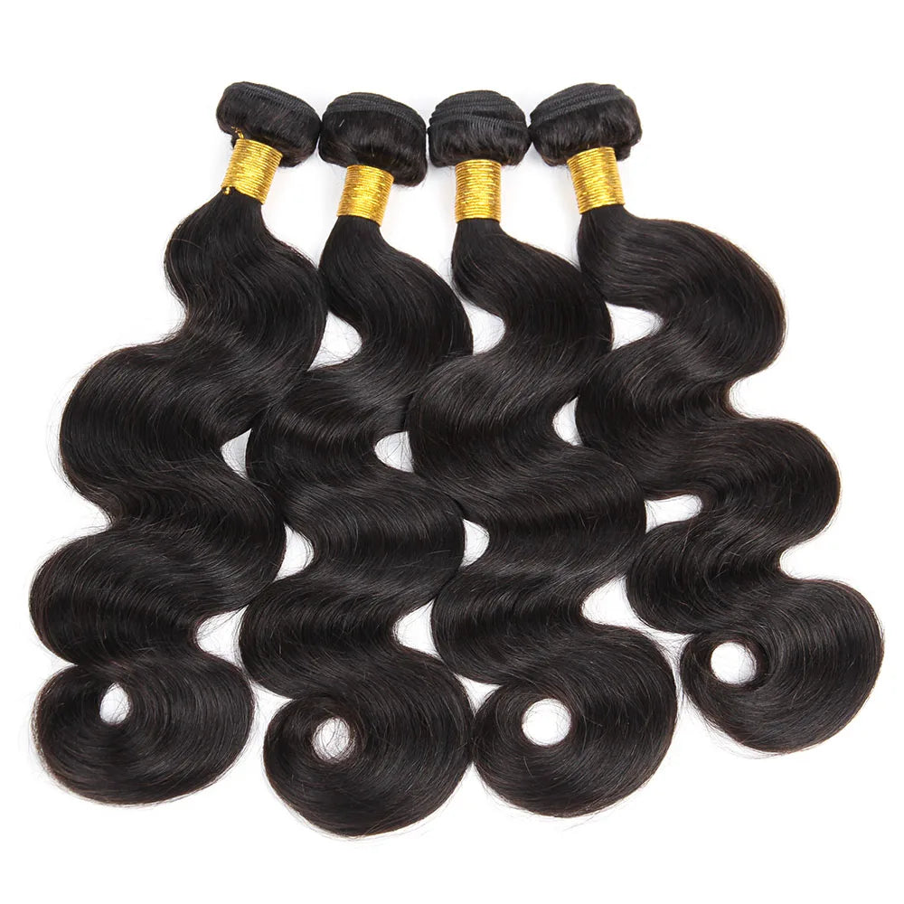 Body Wave Bundles with Frontal Brazilian Hair 34